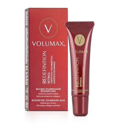 Offerta a tempo: Volumax Redefinition - Balsamo labbra antietà, ridensificante e antirughe | per donne | Definisce, idrata e ridisegna | Labbra morbide | Vitamina E e retinolo | Migliora il collagene - 15 mL - 48% da 19.51 € a 10.17 €