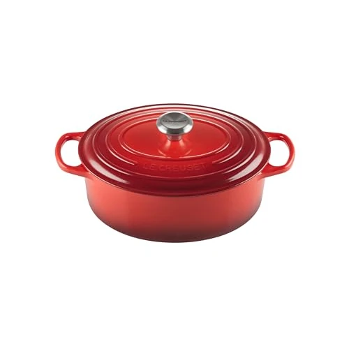 Offerta a tempo: Le Creuset Cocotte ovale Evolution in ghisa vetrificata, diameter 29 cm, Ciliegia, 21178290602430 - 43% da 395.00 € a 223.98 €