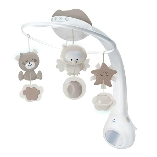 Offre limitée : Infantino Mobile Musical 3-en-1, Mobile Transformable en Projecteur et en Veilleuse avec Mode Réveil, 6 Mélodies Intégrées et 4 Sons Nature, Gris de 46.85 € à 46.85 € (0.00% de remise)