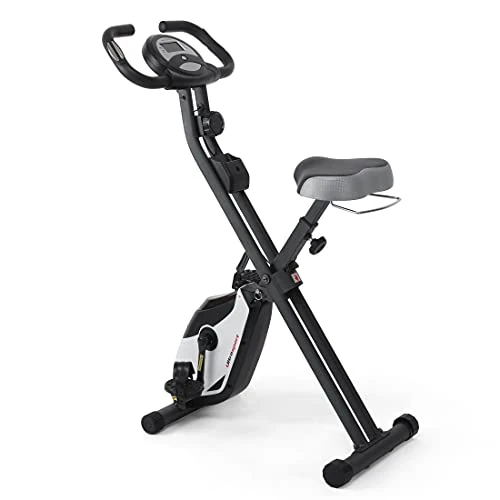 Ultrasport F-Bike Pro Bicicleta Estática Plegable hasta 150 KG, con 16 Niveles, Sillín Cómodo, Función con App, Extra Silenciosa I Bici Estática Plegable Indoor, Bicicletas Estáticas