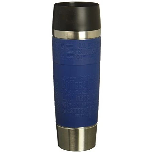Offre limitée : Emsa 515618 TRAVEL MUG GRANDE, Mug isotherme fermeture par pression Quick Press, 100% hermétique, silicone, 500ml, Bleu de 22.95 EUR à 21.80 EUR (remise 5%)