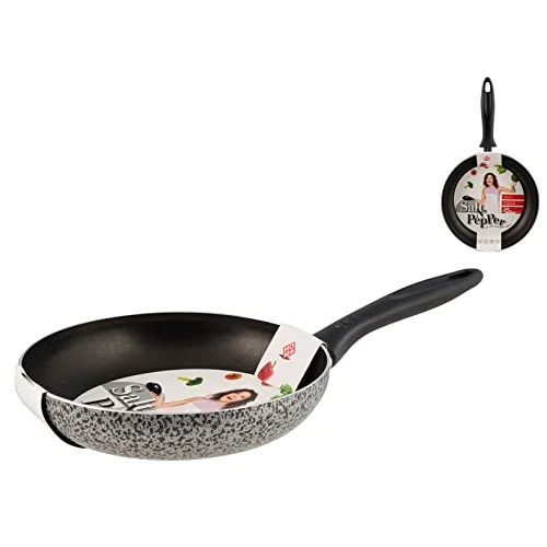 Home Salt N'Pepper Aluminium Frying Pan, Non-Stick Coating, 24 cm