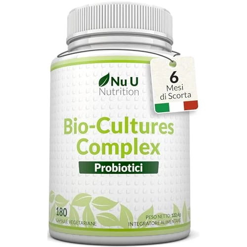 Oferta limitada: Probióticos Complejo de Biocultivos - 180 Cápsulas de Alta Potencia - 6 Meses - Cepa Múltiple Vegetariana - Con Lactobacillus Acidophilus y Bifidobacterium - Fabricado en Europa - Nu U Nutrition de 24.97 EUR a 18.96 EUR (ahorro 24%)