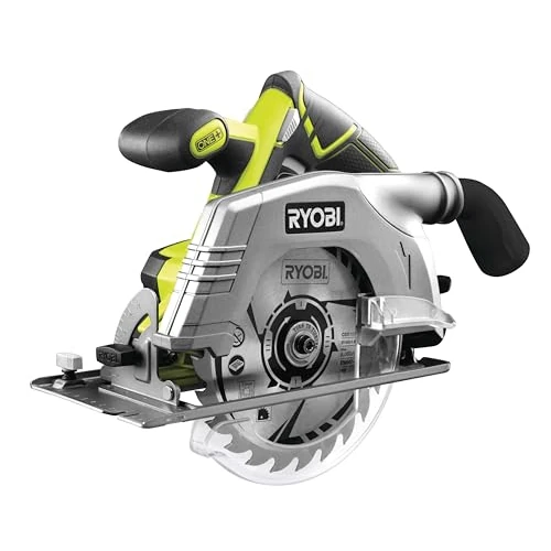 Offerta a tempo: Ryobi R18CS-0 Sega Circolare a Batteria 18V ONE+, Batteria non Inclusa, Lama da 165mm a 24 Denti, Velocità a Vuoto di 4.700 giri/min, Indicato per Legno, Compensato e Truciolare - 9% da 119.99 € a 108.90 €