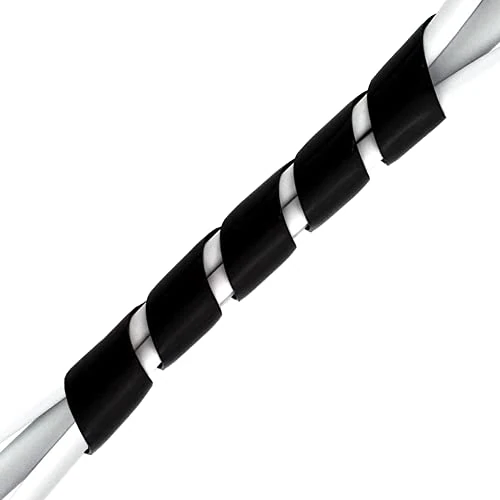 Offerta a tempo: Purovi Raccogli Cavi - Guaina Copri Cavi Elettrici Trasparente Flessibile ed Espandibile, 10m - Cavo Spiralato per Nascondere Fili - Organizza e Proteggi Cavi - 5% da 9.99 € a 9.49 €