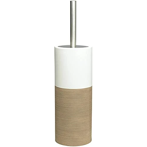 Zeitlich begrenztes Angebot: Sealskin Toilettenbürste Doppio, WC-Bürstengarnitur aus natürlichem Porzellan, WC-Bürste mit Aluminium-Griff, freistehend und somit flexibel ohne Bohren zu platzieren, Farbe: Sand, handbemalt von 25.95 € auf 24.95 € (4% Rabatt