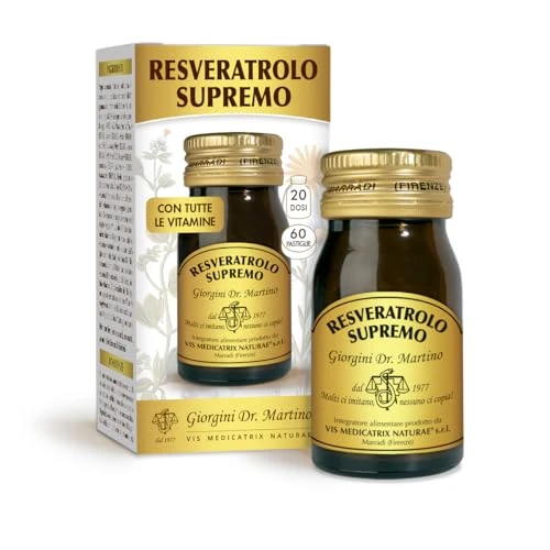 Offerta a tempo: Dr Giorgini Integratore Alimentare, Resveratrolo Supremo Pastiglie — 30% da 33,90 € a 23,58 €