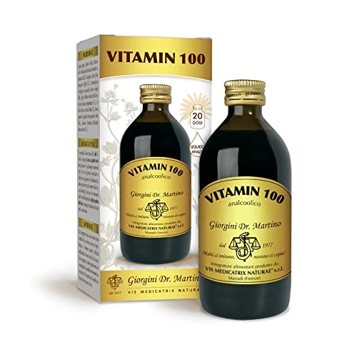 Dr Giorgini Integratore Alimentare, Vitamin 100 Liquido Analcoolico - 200 ml