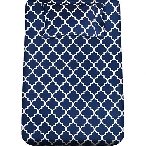 Limited-time offer: HX-LDS 4 Piece Bed Sheets Set (Queen, Blue) Flat Sheet + Fitted Sheet + 2 Pillow Cases, Hotel Quality Brushed Velvety Microfiber, Wrinkle, Fade & Stain Resistant - Luxurious, Comfortable, Breathable, Soft & Extremely Durable - By Utopi