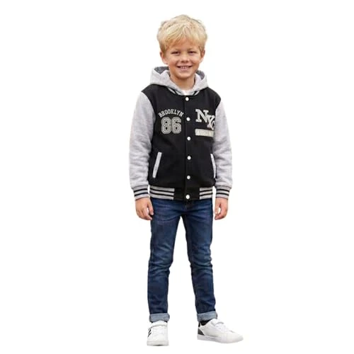 Limited-time offer: A2Z 4 Kids Unisex Varsity - NY Jacket Black 9-10 from $24.99 to $24.99 (save 0.00%)