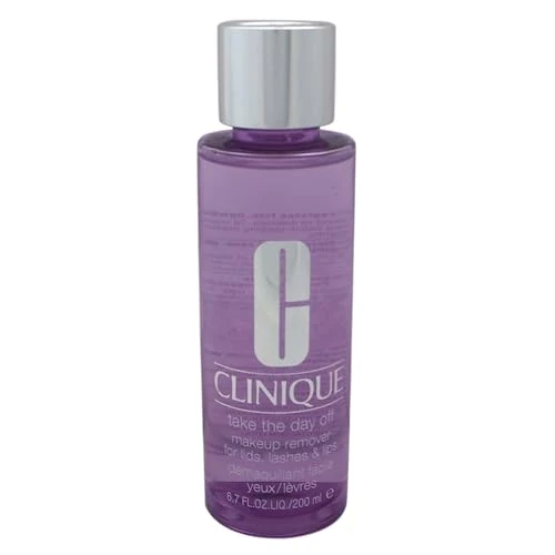 Clinique Take The Day Off™ Makeup Remover For Lids, Lashes & Lips | Sanfter Augen-Make-up Entferner für Augenlider, Wimpern und Lippen | ölfrei + nicht reizend, 200 ml