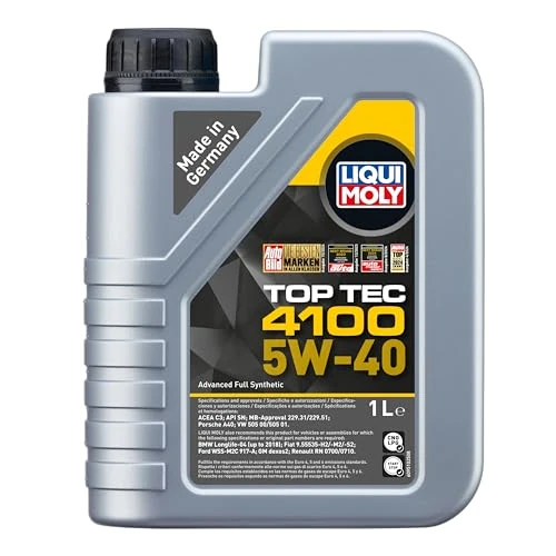 Limited-time offer: LIQUI MOLY Top Tec 4100 5W-40 | 1 L | Synthesis technology motor oil | SKU: 9510 from 14.29 GBP to 12.89 GBP (save 10%)