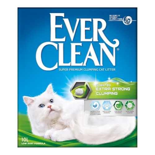 Limited offer: Ever Clean Clumping Cat Litter, Extra Strong Clumping Cat Litter, Scented for Long-lasting freshness, 10L from 18.94 EUR to 16.29 EUR (save 14%)