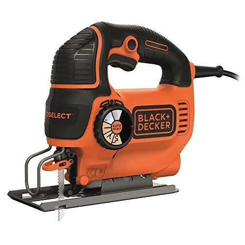 Black + Decker KS801SE AutoSelect wyrzynarka, 550 W, czarna, KS801SE-QS 550 W, 230 V