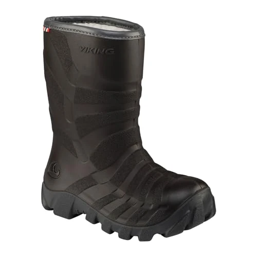 viking Mixte enfant Ultra Warm Botte de neige, Black Grey, 30 EU