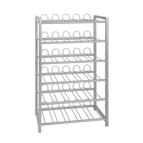 HAKU Möbel Botellero aluminio, metal, metal - Dim.: AN 54 cm x AL 90 cm x P 31 cm, Estilo: Moderno