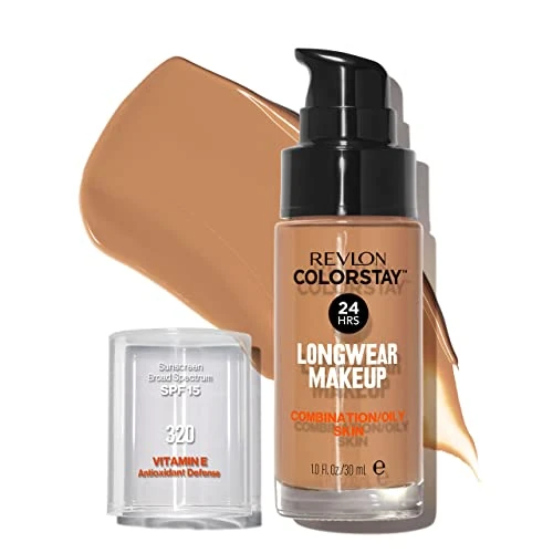 Tijdelijke aanbieding: Revlon ColorStay vloeibare foundation voor de gecombineerde tot vette huid, SPF 15, Gemiddelde tot volledige dekking, Langhoudend, Matte finish, True Beige (320), 30 ml van 10.18 € naar 10.18 € (0.00% korting)