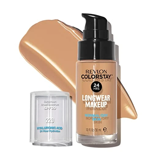 Oferta ograniczona: Revlon ColorStay Longwear Makeup do skóry normalnej/suchej, SPF 20, 220 Natural Beige, 30 ml z 6.70 EUR na 6.50 EUR (znizka 3%)