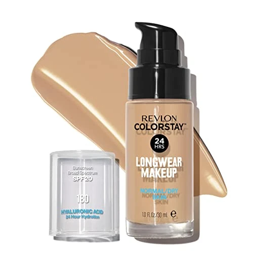 Zeitlich begrenztes Angebot: Revlon ColorStay, Foundation für normale und trockene Haut, mit Sonnenschutz SPF 20, lang anhaltende Formel, ölfrei (30ml), 180 Sand beige von 10.90 € auf 10.90 € (0.00% Rabatt)