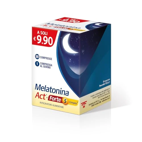 Offerta a tempo: ACT Melatonina Forte 5 Complex - 90 Compresse — 44% da 9,90 € a 5,54 €