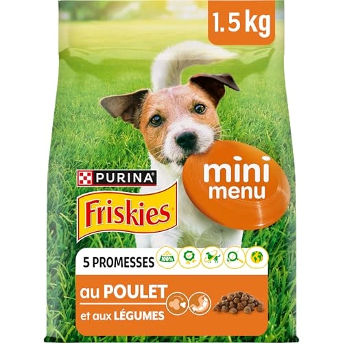 Purina Friskies Mini Menu Croquettes for Small Dogs with Chicken and Vegetables 1.5kg