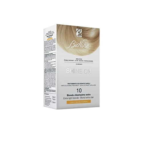 Offerta a tempo: Bionike Shine On - Trattamento Colorante Capelli, Kit Tinta per Cute Sensibile Senza Ammoniaca, Azione Nutriente e Protettiva, Dona un Colore Naturale e Brillante, Copre i Capelli Bianchi - 43% da 16.90 € a 9.59 €