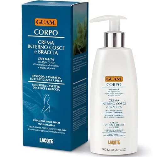 Limited-time offer: GUAM Anti Cellulite Cream for Women with Green Algae & Jojoba Oil - 200ml Skin Firming Body Cream for Upper Arms & Inner Thighs, Fast-Absorbing Tightening Care for Smoother-Looking Skin from 26.99 £ to 25.99 £ (save 4%)