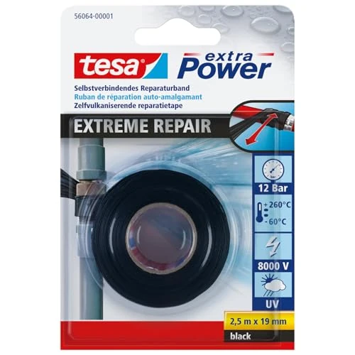 Offerta a tempo: Tesa Nastro extra Power Extreme Repair - 2,5 m x 19 mm - Nero - 18% da 10.93 € a 8.91 €