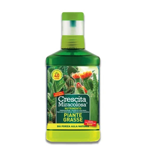 Crescita Miracolosa C025001 Nutrition Cactus, 200 ml, Green, 7.5 x 3.5 x 18 cm