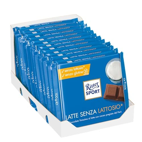 Limited offer: Ritter Sport Vollmilch Laktosefrei Tafelschokolade, 6er Pack (6 x 100 g) Lactose and Gluten Free from 32.28 EUR to 32.28 EUR (save 0%)