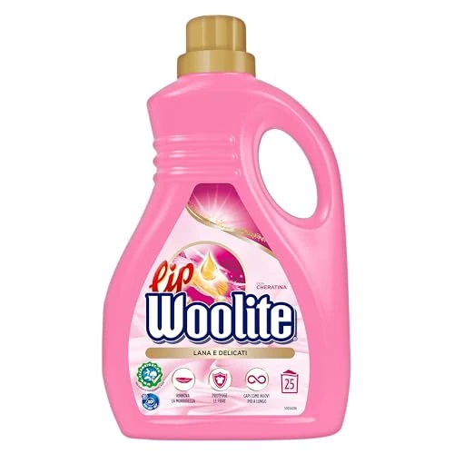Lip Woolite Lessive Liquide pour Linge délicat à la main ou dans la machine à laver, 1500 ml