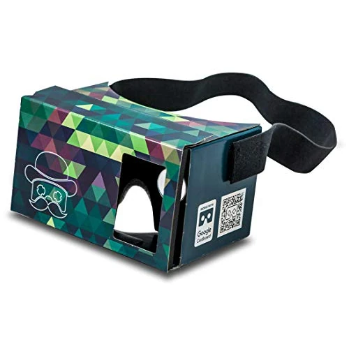 Google Cardboard POP! met hoofdband en zachte bekleding, Virtual Reality Headset VR Viewer voor Android Apple iOS