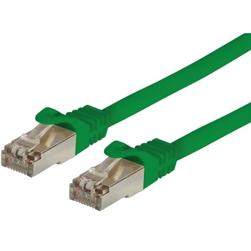 Techly ICOC CCA6F-050-GREE - netwerkkabel (5 m, Cat6, F/UTP (FTP), RJ-45, RJ-45, Groen)
