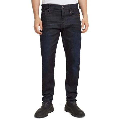 Offerta a tempo: G-STAR 3301 Regular Tapered Jeans, Jeans Uomo, Blu (Dk Aged 51003-7209-89), 33W / 36L - 64% da 109.95 € a 39.70 €