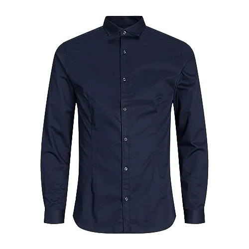 Oferta limitada: Jack & Jones Premium Jjprparma Shirt L/s Noos - Camisa para Hombre, Color Blau (Navy Blazer/Super Slim), Talla S de 49.99 EUR a 29.88 EUR (ahorro 40%)