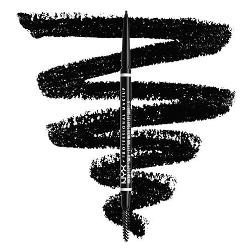 Oferta limitada: NYX Professional Makeup Lápiz de cejas perfectas Micro Brow Pencil, Dos lados: cepillo espiral y lápiz de cejas automático, Fórmula vegana, Tono: Black de 9.95 EUR a 8.50 EUR (ahorro 15%)