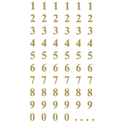 Offerta a tempo: Avery Zweckform 3723 Etichette per lettere, A-Z, 15,5 mm (pellicola, tenuta forte), 36 adesivi con numeri, oro - 0.00% da 7.09 € a 7.09 €