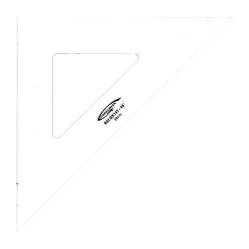 Offerta a tempo: Graphoplex Squadra 45° 3 bordi dritti, colore: Trasparente 28 cm trasparente - 0.00% da 10.24 € a 10.24 €