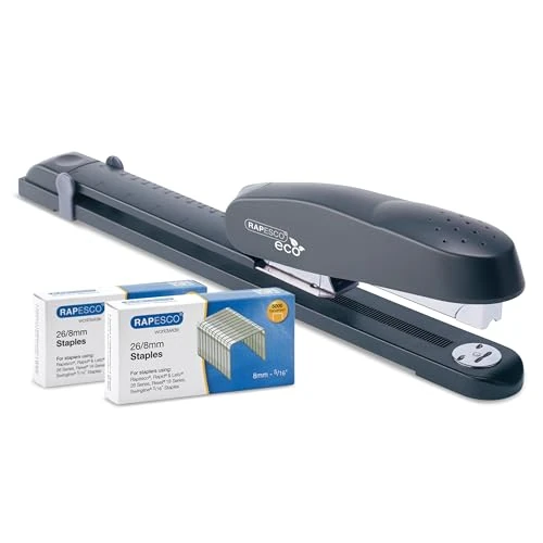 Offerta a tempo: Rapesco 1281 ECO 790 Cucitrice a Braccio Lungo e 10.000 Punti 26/8 mm - 10% da 35.95 € a 32.36 €