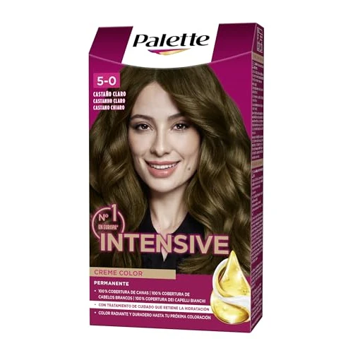 Oferta limitada: Schwarzkopf Palette Intensive Creme Color, Coloración Permanente de Cuidado con Aceite de Marula, Óptima Cobertura de Canas, Color Duradero, Palette Icc 5 Castaño Claro, 172.5 Mililitros de 4.69 € a 4.25 € (ahorro 9%)