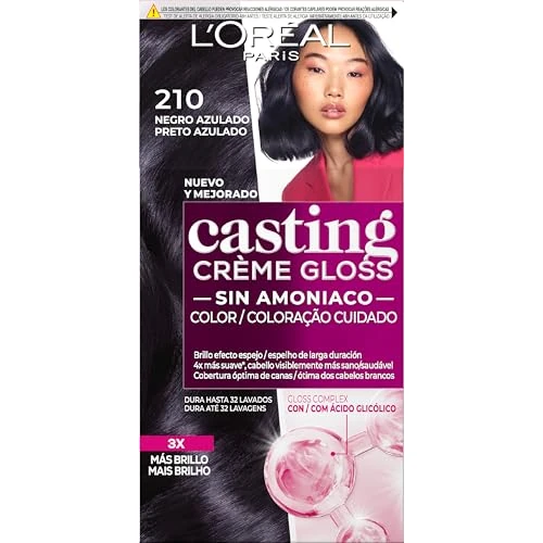 L'óreal Casting Creme Gloss Tinture per capelli, 210 nero blu, 600 gr