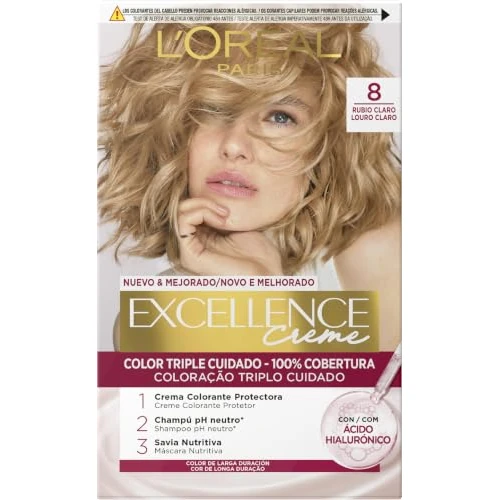 Offre limitée : L'Oréal Expert Professionnel Excellence Crème Tinte #8 Rubio Claro Teinte de 12.30 € à 12.30 € (0.00% de remise)