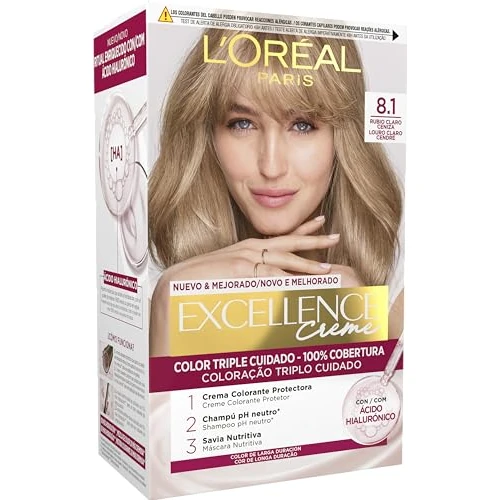 Offre limitée : L'Oréal Expert Professionnel Excellence Crème Tinte #8,1 Rubio Claro Ceniza Teinte de 8.46 € à 8.46 € (0.00% de remise)