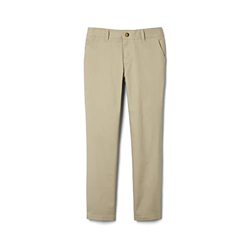 Oferta limitada: French Toast - Pantalón Recto de Sarga elástica con Cintura Ajustable para niña, Verde Caqui, 12 de 24.95 € a 11.27 € (ahorro 55%)