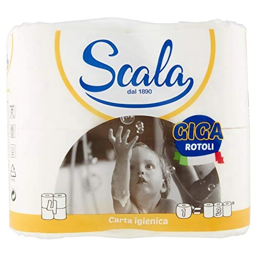 Beperkte aanbieding: SCALA GIGA 480STR Toiletpapier, 4 rollen van 2.50 EUR naar 2.50 EUR (besparing 0%)