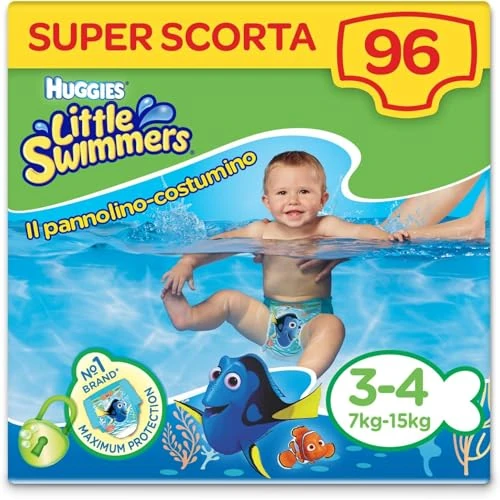 Offerta a tempo: Huggies Little Swimmers, Taglia 3-4 (7-15 kg) — 22% da 64,90 € a 50,94 €