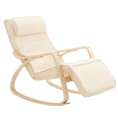 SoBuy The Chair (Adjustable Wood Standing Part), Relaxation of the Swing Chair, Armchair Fst16