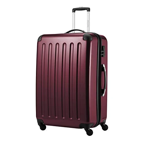 Offerta a tempo: Hauptstadtkoffer ALEX Trolley Rigido Espandibile 75 cm (119 L) con Lucchetto a Combinazione, Valigia da Viaggio Robusta con 4 Ruote Doppie, Borgogna - 0.00% da 89.28 € a 89.28 €