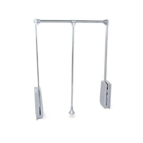 Offerta a tempo: Emuca - Appendiabito saliscendi per armadio, barra appendiabiti saliscendi,largo regolabile 600-830mm, cromato - 0.00% da 39.99 € a 39.99 €