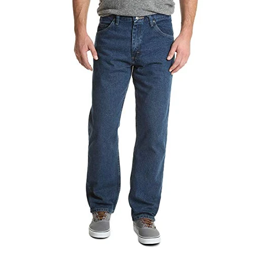 Offerta a tempo: WRANGLER - Jeans Uomo - Vestibilità Comoda - Authentics - Stonewash Scuro - 62% da 49.95 € a 19.18 €